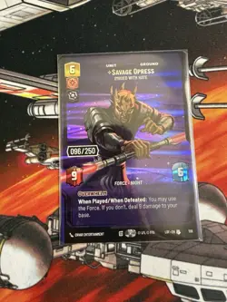 Savage Opress, Imbued With Hate 96/250 STAR WARS UNLIMITED Serialized - Image 1