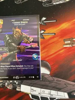 Savage Opress, Imbued With Hate 96/250 STAR WARS UNLIMITED Serialized - Image 2