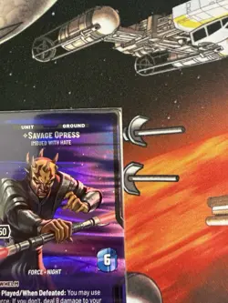 Savage Opress, Imbued With Hate 96/250 STAR WARS UNLIMITED Serialized - Image 3