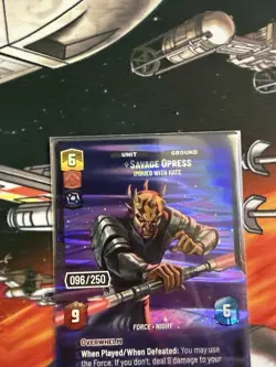 Savage Opress, Imbued With Hate 96/250 STAR WARS UNLIMITED Serialized - Image 4