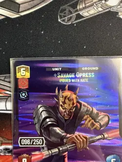 Savage Opress, Imbued With Hate 96/250 STAR WARS UNLIMITED Serialized - Image 5