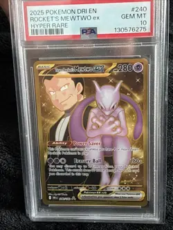 Team Rocket's Mewtwo ex 240/182 Sv10: Destined Rivals Holo - Image 3