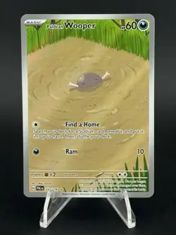 Paldean Wooper 221/193 Illustration Rare Paldea Evolved Pokemon NM - Image 1