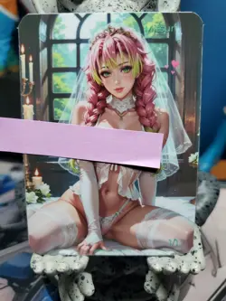 1/1 Only 1 Made Mitsuri Demon Slayer Topless Spicy Wedding Lonestar Customs Card - Image 2