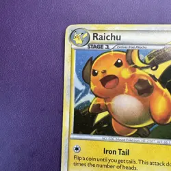Raichu 30/30 Pokemon TCG Card Promo Holo HS Trainer Kit LP - Image 5