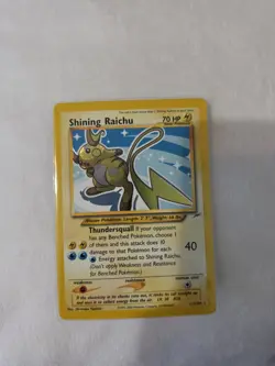 Wizards of the Coast Neo Destiny Shining Raichu 111/105 English Holo Secret 70HP - Image 3