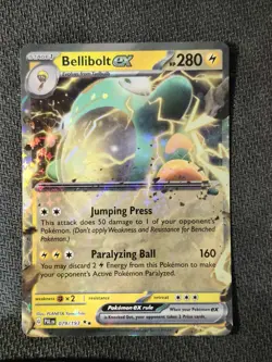 BELLIBOLT EX - 079/193 - PALDEA EVOLVED - DOUBLE RARE - POKEMON CARD - Image 1