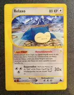 Relaxo Snorlax 100/144 Skyridge RAR Pokemon TCG 2003 E-series Vintage - Image 1
