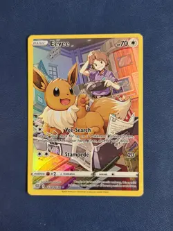 Eevee TG11/TG30 Brilliant Stars Trainer Gallery Pokemon Card - NM/M - Image 1