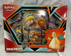 Pokemon TCG Dragonite V Box Includes 1 Foil Promo Card and 4 booster packs - Image 1