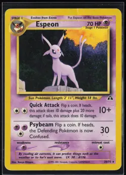Espeon (20) Unlimited Rare Neo Discovery 20/75 MP - Image 1