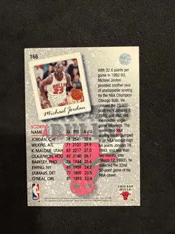 1993-94 Upper Deck - Season Leaders Michael Jordan #166 - Image 3