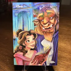 2026 Topps Chrome Disney Beauty and the Beast ORIGINAL ART SSP #AD-6 CASE HIT - Image 1