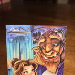 2026 Topps Chrome Disney Beauty and the Beast ORIGINAL ART SSP #AD-6 CASE HIT - Image 3