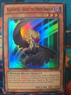 Yu-Gi-Oh! Blackwing Kalut the Moon Shadow AP04-EN005 Super Rare Tournament NM - Image 1