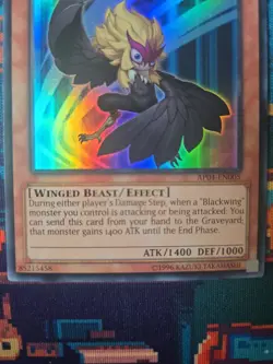 Yu-Gi-Oh! Blackwing Kalut the Moon Shadow AP04-EN005 Super Rare Tournament NM - Image 4