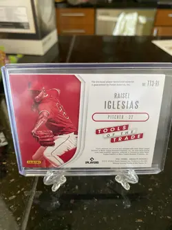 2021 Absolute - Tools of the Trade 3 Swatch Spectrum Raisel Iglesias /99 Angels - Image 3