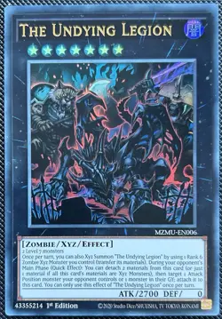 YuGiOh! The Undying Legion MZMU EN006 Ultra Rare 1st Edition - Image 1