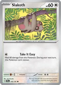 Slakoth 145/191 | Surging Sparks | Common Non Holo | NM Pokemon Card - Image 1