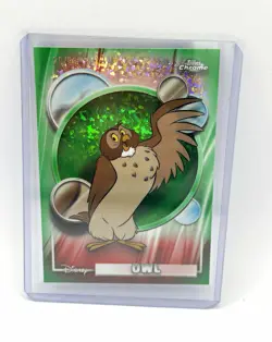 Topps 2026 Topps Chrome Disney Winnie the Pooh Owl #104 #26/99 Card - Image 1