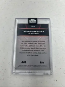 2024 Topps Chrome Black Star Wars Grand Inquisitor Embrace The Dark Side #ED-8 - Image 2