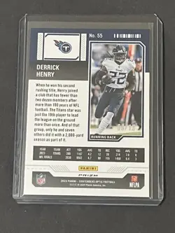 2023 Panini Contenders Optic Derrick Henry Red, White & Blue Mojo Prizm 9/13 - Image 3