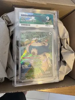 Pokemon TCG Snorlax SVP 051 Ace 9 Black Star Promo Card Scarlet & Violet - Image 1
