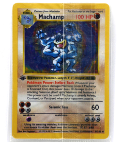 Pokemon TCG Machamp #8 Sealed Promo Shadowless Holo 1999 Base Set 1st Edition - Image 1