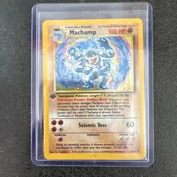 Machamp 1st Edition Shadowless Holo - Pokemon 1999 Base Set #8 VG - Image 1