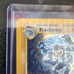 Machamp 1st Edition Shadowless Holo - Pokemon 1999 Base Set #8 VG - Image 2