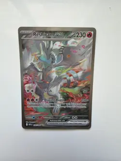 2025 POKEMON WHITE FLARE #166/086 RESHIRAM EX SPECIAL ILLUSTRATION RARE - Image 1