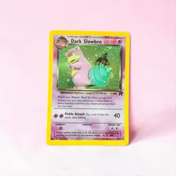 Dark Slowbro Holo 12/82 Team Rocket Pokemon Card WOTC NM/LP Rare Vintage - Image 1