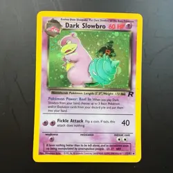 Dark Slowbro Holo 12/82 Team Rocket Pokemon Card WOTC NM/LP Rare Vintage - Image 2