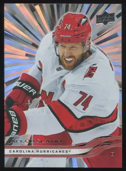 2025-26 UPPER DECK OUTBURST JACCOB SLAVIN CAROLINA HURRICANES #278 PARALLEL - Image 1