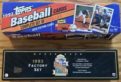 Lot (x2) 1993 Upper Deck & Topps Factory UNSEALED Boxes Complete Sets Jeter RCs - Image 1