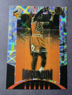 Michael Jordan Upper Deck HoloGrFx Maximum Jordan Chicago Bulls Refractor Rare - Image 1