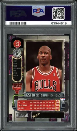 1997 METAL UNIVERSE #23 MICHAEL JORDAN PSA 9 MINT - Image 2