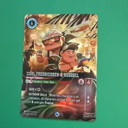 Disney Lorcana TCG Carl Fredricksen & Russell Enchanted Rare Attack If The Vine - Image 1