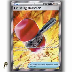 Pokemon Pitch Black Crushing Hammer 105/084 Ultra Rare Full Art Holo Card NM - Image 1