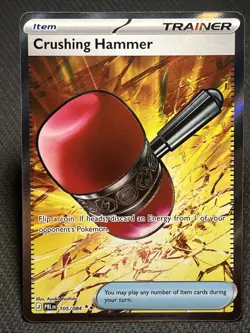 Crushing Hammer 105/084 Ultra Rare Pitch Black Pokemon Holo NM/M - Image 1