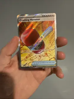 Crushing Hammer 105/084 Ultra Rare Full Art Holo Pokemon Pitch Black English NM - Image 1