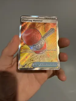 Crushing Hammer 105/084 Ultra Rare Full Art Holo Pokemon Pitch Black English NM - Image 3