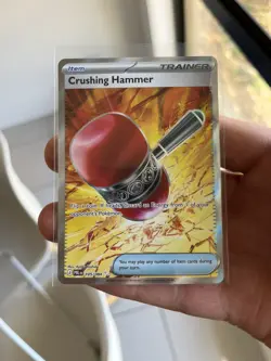 Pokemon Pitch Black Crushing Hammer 105/084 Ultra Rare Full Art Holo Card NM - Image 1