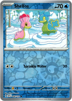 Shellos 046/191 | Surging Sparks | Common Reverse Holo | NM Pokemon Card - Image 1