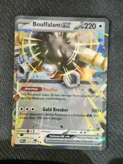 BOUFFALANT EX - 077/086 - WHITE FLARE - DOUBLE RARE - POKEMON CARD - Image 1