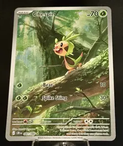 Pokemon Chespin 087/086 Illustration Rare IR Near Mint - Image 1
