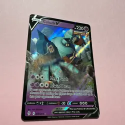 Golurk V 070/203 NM Ultra Rare Evolving Skies Full Art Holo Pokemon Card English - Image 3