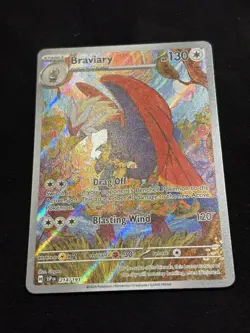 Pokemon TCG Braviary Full Art Surging Sparks Card 214/191 Near Mint Pack Fresh - Image 2
