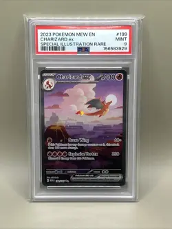 Pokemon 2023 Charizard ex 199/165 SIR Scarlet & Violet 151 PSA 9 - Image 1