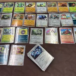 Pokemon JTG Lot Of 83 Reverse Holo Cards, Common And Uncommons, No Duplicates - Image 1